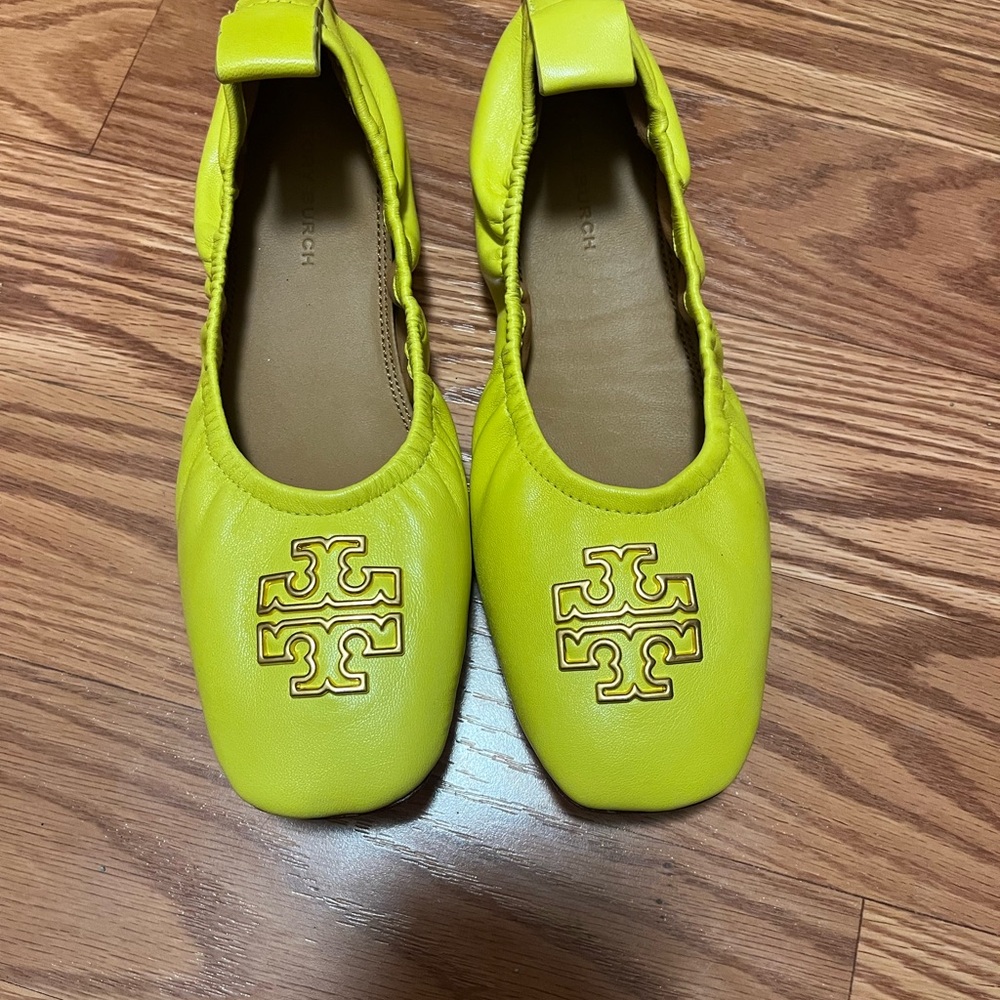 Tory Burch Yellow Ballet Flats
